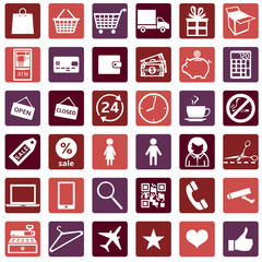 Vector Set of Shopping Icons