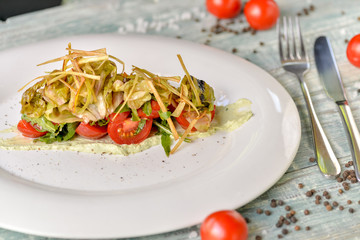 Georgian salad with tomatoes