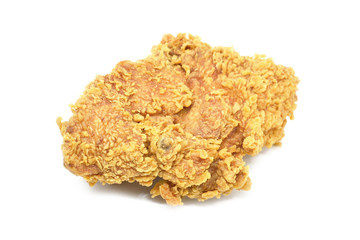 Fried chicken isolated on white
