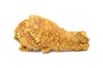 Fried chicken isolated on white