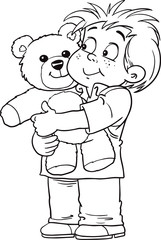 child and bear