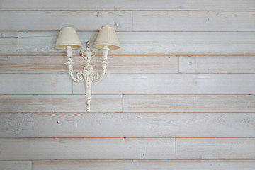 wall sconce hanging on the wall wooden painted white vintage
