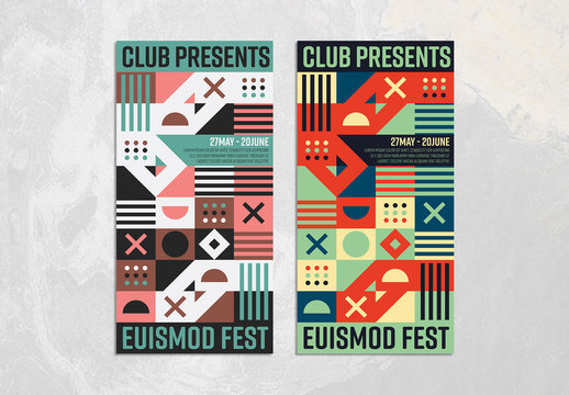 Colorful Geometric Event Flyer