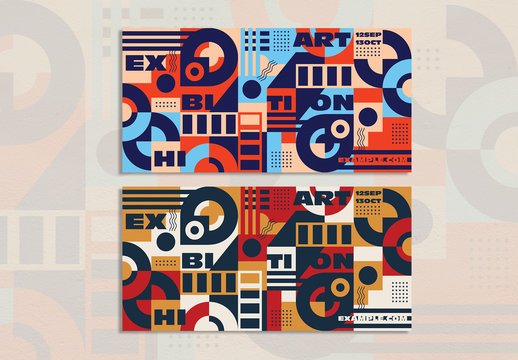 Retro Geometric Event Flyer