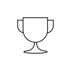 Championship Winner Trophy icon. Mobile concept and web design.eps