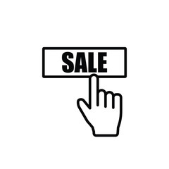 Click Here Buy Sale Icon vector