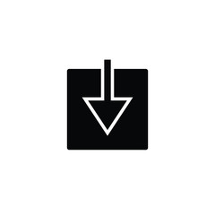Arrow icon download symbol.