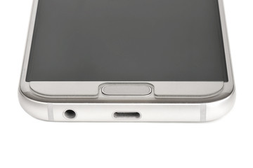 anti-shock film and usb type-c port on mobile phone