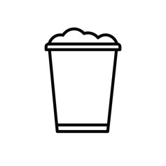 Hot coffee cup. Сappuccino icon. Symbol, logo illustration.eps