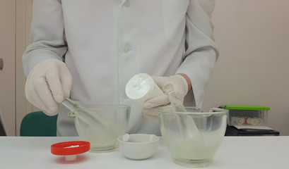 Preparing a prescription in ointment