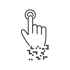 Digital Transformation line Icon. 