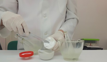Preparing a prescription in ointment