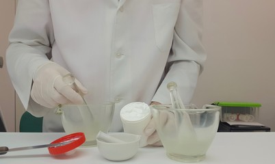 Preparing a prescription in ointment