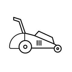 Lawn mower.Vector illustration icon