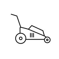 Lawn mower.Vector illustration icon