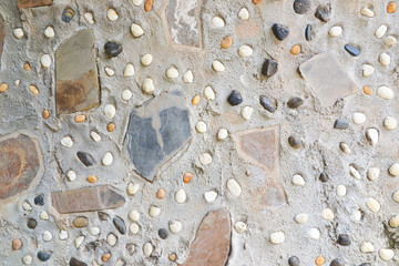 texture of cement and stone wall