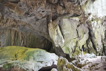 close up of cave wall