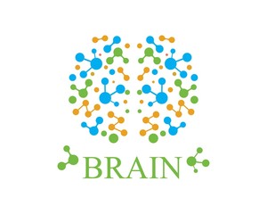 Brain Logo vector icon Template illustration
