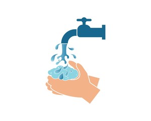 wshing hand vector illustration design