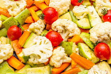 Various fresh organic vegetables
