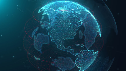 World Map Data Technology