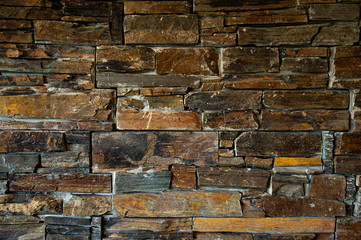 Old vintage brick wall texture background.