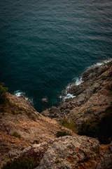 View from cliff on water, rocks, relaxation, holiday, Portrait © Frederik Sowicki