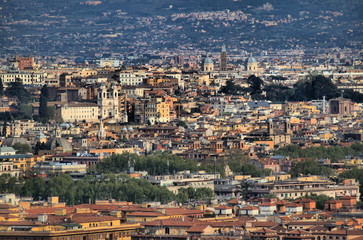 Panoramic view of Rome, Italy