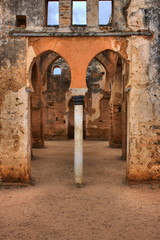 Ancient ruins in Necropolis of Cellah in Rabat, Morocco