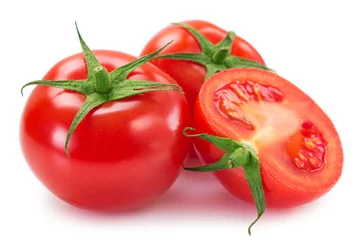 Fotobehang Fresh tomato on white background © valery121283