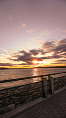 Fototapeta na wymiar Jersey City sunset