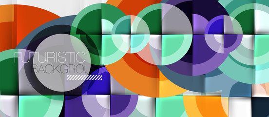 Obraz premium Circular geometrical design template