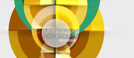 Geometric design abstract background - circles