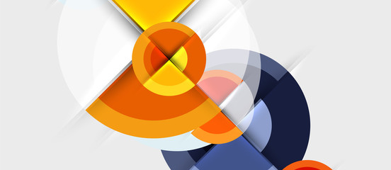 Obraz premium Geometric design abstract background - circles