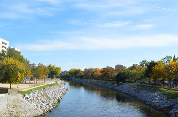 Panorama of the Manzanares and Madrid Rio