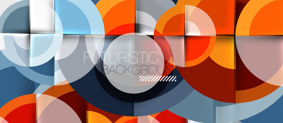 Obraz premium Geometric design abstract background - circles