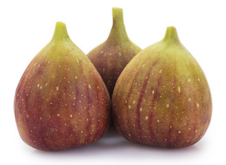 Figs fruit on white background