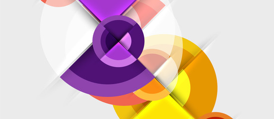 Geometric design abstract background - circles