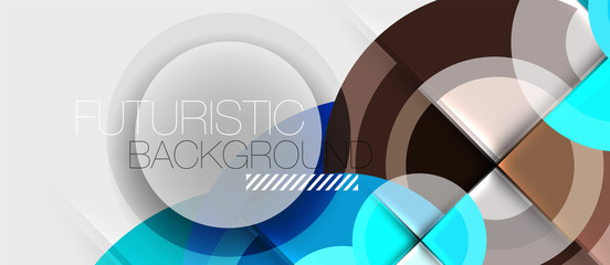 Obraz premium Geometric design abstract background - circles