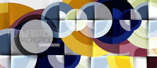 Obraz premium Geometric design abstract background - circles