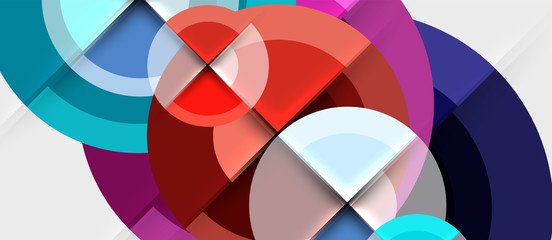 Obraz premium Geometric design abstract background - circles
