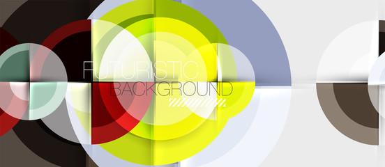 Obraz premium Circular geometrical design template