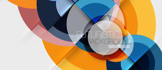 Obraz premium Circular geometrical design template