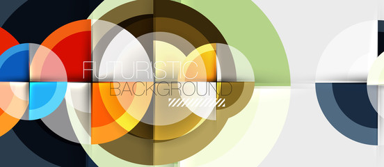 Obraz premium Circular geometrical design template