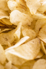 Crispy chips golden pattern