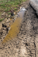 Muddy track