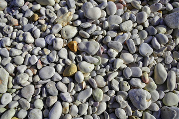 Abstract background of oval and smooth pebbles