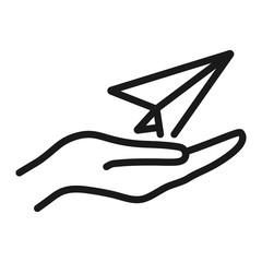 insurance - minimal line web icon. simple vector illustration. concept for infographic, website or app.