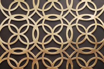 Metal decorative pattern on the wall - 269598590