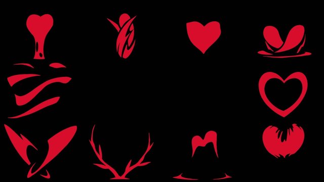 10 Heart Animation Overlays
